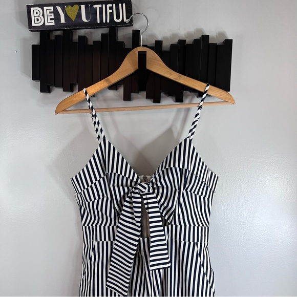 Main Strip Montego Bay Striped Jumpsuit Size Large - Picture 3 of 13